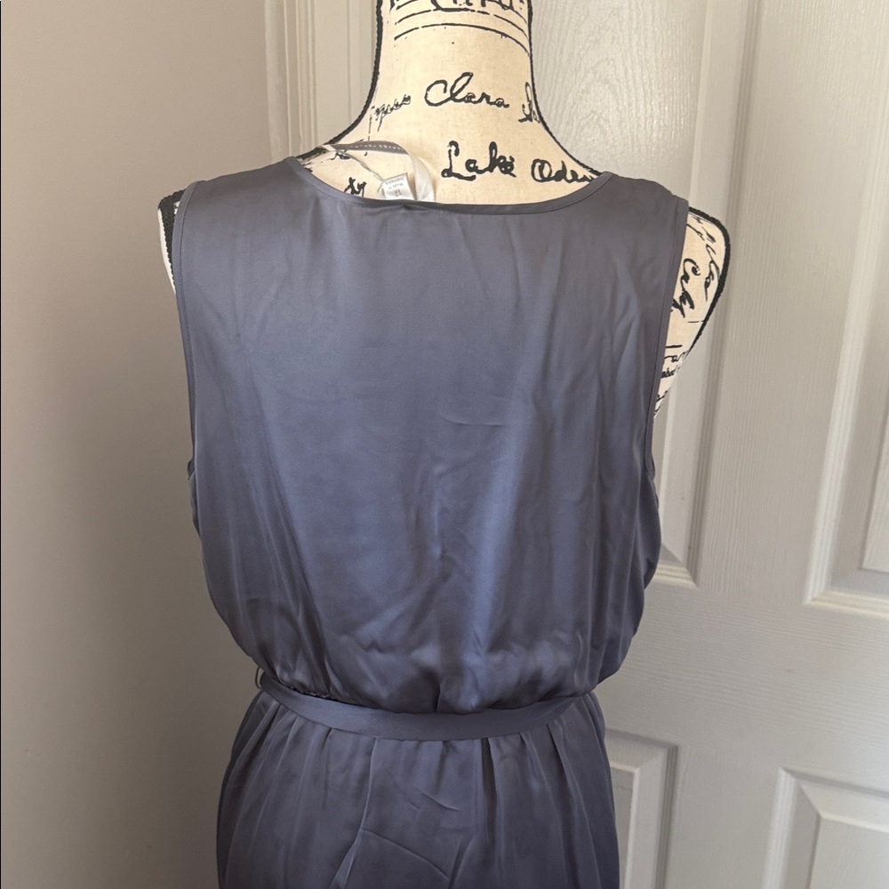 Lauren Conrad Elegant Gray Stain Sleeveless Dress - Picture 8 of 14